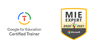 ロゴ：Google for Education 認定トレーナー/マイクロソフト認定教育イノベーター 2020-2021