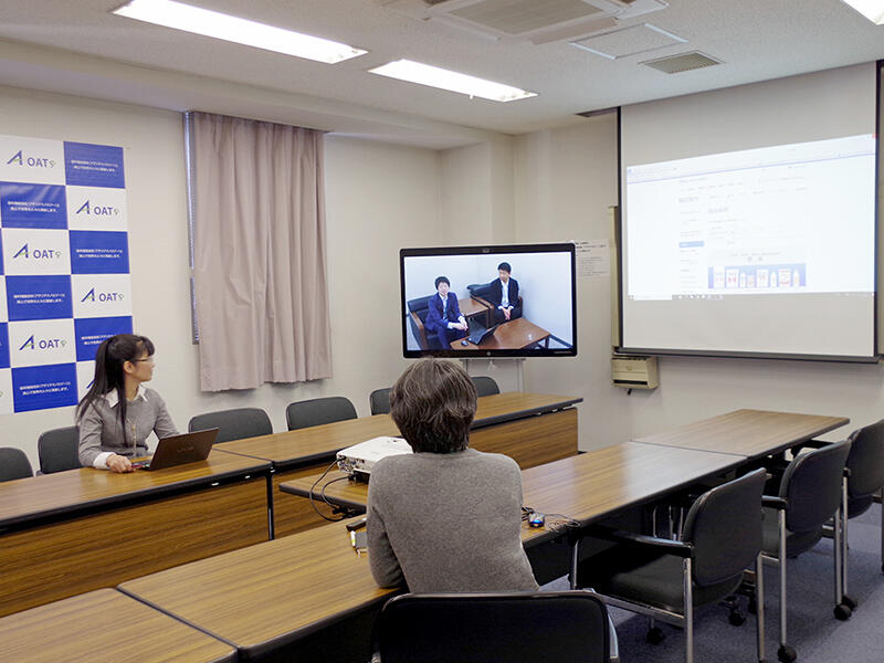 ビデオ会議の様子