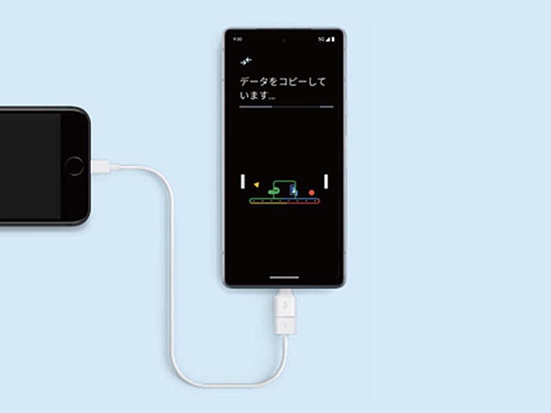 ケーブル1本で、データ移行は簡単