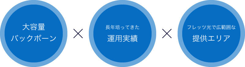 低価格&高速のインターネット接続を実現