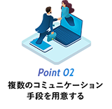 複数のコミュニケーション手段を用意する