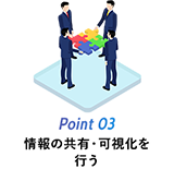 Point 03 情報の共有・可視化を行う